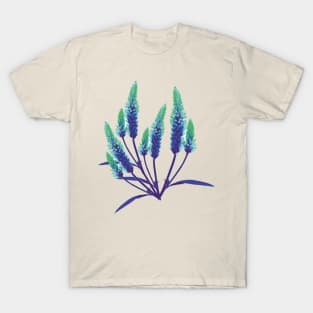 Flower Lavender minimal floral T-Shirt